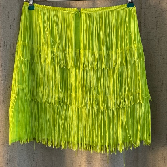 Showpo fringe neon green skirt. Size 4. Salsa/Latin Dancing. Flapper. - Picture 5 of 6